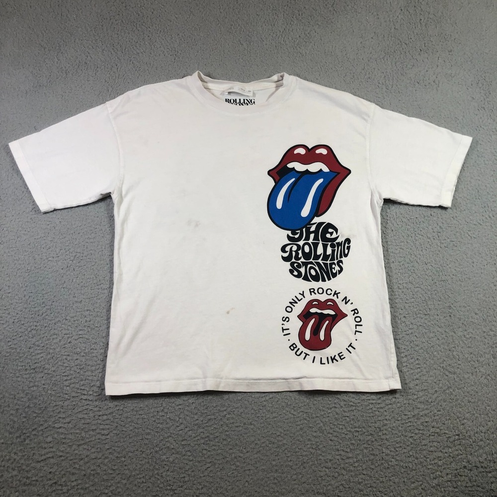 the rolling stones T Shirt womens 13-14 white